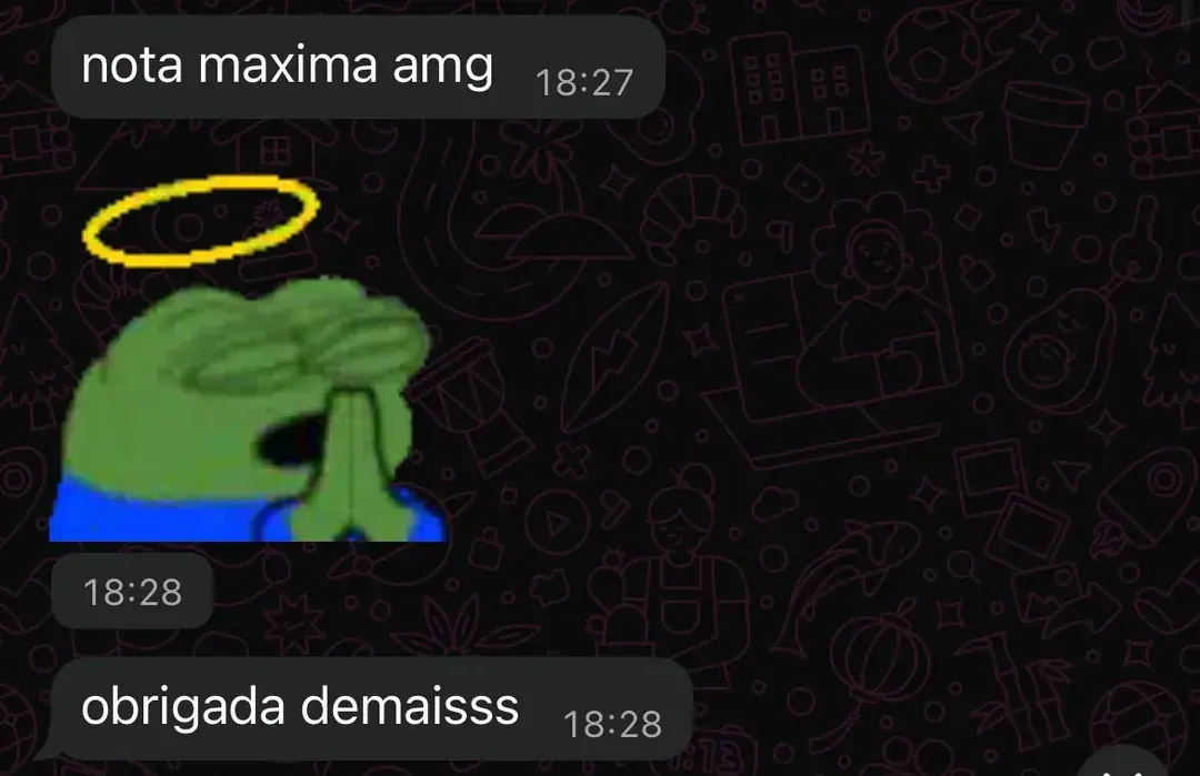 Nota máxima, cliente agradece